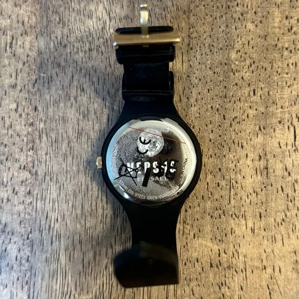 Versace Versus Fire Island Watch Silicone Stainless Steel Analog Women's Black